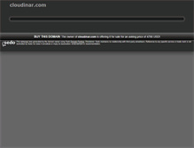 Tablet Screenshot of cloudinar.com
